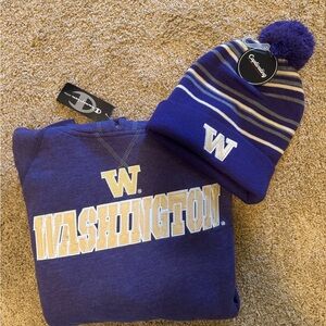 UW Hoodie and Beanie Set